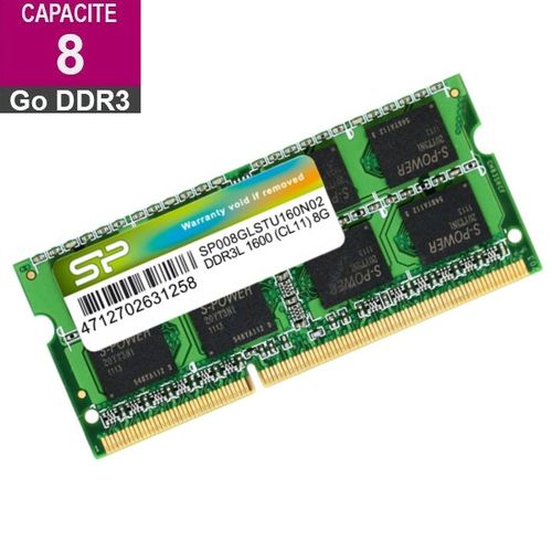 Barette memoire - 8GO DDR3L-1600 - SILICON POWER - LAPTOP